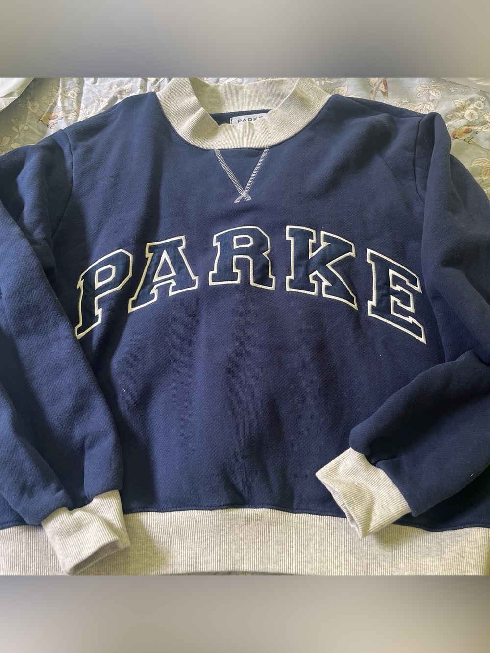 Parke Navy and Gray Sweatshirt